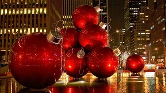 New York City Usa Christmas Ornament Globe Holiday Holidays