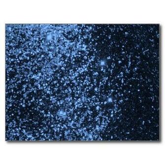 Cool Royal Blue Black Sparkle Glitter Background P Postcard