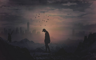 Feeling Alone In Destroyed City 7q96xhbiug3p3r51 Wallpaper