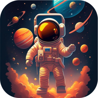 Cartoon Astronaut Wallpaper