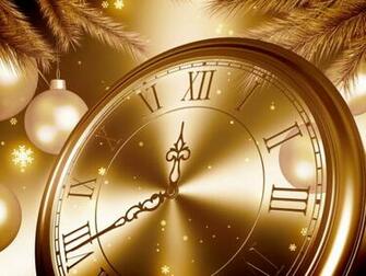 Happy New Year Golden Clock Countdown In S Eve