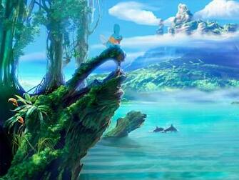 Pokemon Landscapes Mudkip Sea Shorelines Wallpaper High