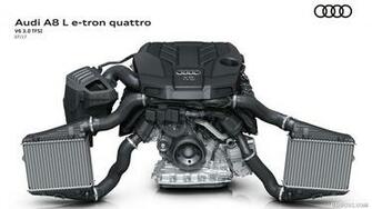 Audi A8 L E Tron V6 Tfsi Engine HD Wallpaper