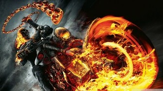 Wallpaper Ghost Rider HD In Movie Was Added To Background