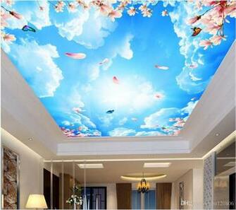 3d Wall Murals Wallpaper For Walls D Ceiling