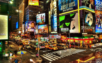 United States New York City Broadway Wallpaper