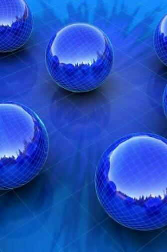 Blue Ball In iPhone Wallpaper HD