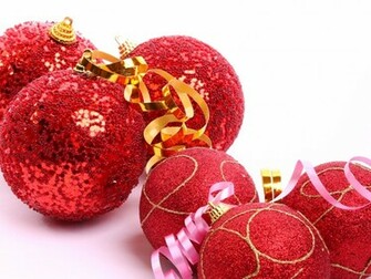 Christmas Wallpaper Red Balls Jpg
