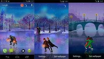 This Is A Animated Christmas Wallpaper You Can Enjoy The