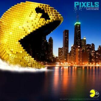 Pixel Movie Pac Man Wallpaper