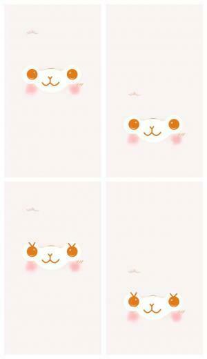Alpacasso Facial Mobile Wallpaper Macaron White By Jellysfancy On
