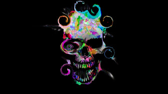 Colorful Skull Wallpaper