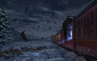 Wallpaper Fantasy Art Hogwarts Express Harry Potter Concept