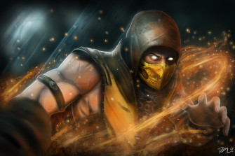 Scorpion Mortal Kombat X New Wallpaper HD Games 4k