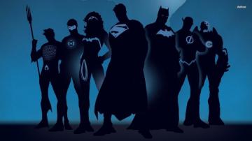 Wallpaper Superhero Silhouettes
