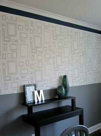 Graham And Brown Frames Wallpaper In Black White