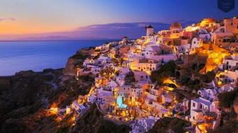 Santorini Wallpaper Full HD 1080p Desktop Background