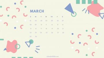 March Desktop Calendar Wallpaper