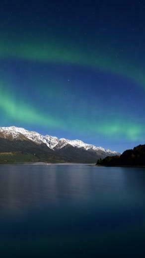 Aurora Borealis Mountain iPhone Wallpaper Imgprix
