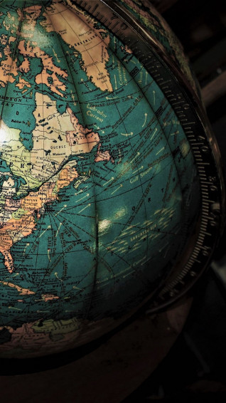 Antique Globe Map Wallpaper For iPhone