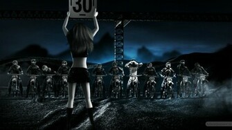 Motocross Race Line Wallpaper HD