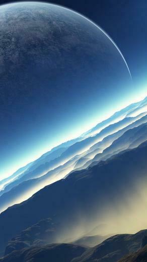 Planet Mountain iPhone 6s Plus Wallpaper HD