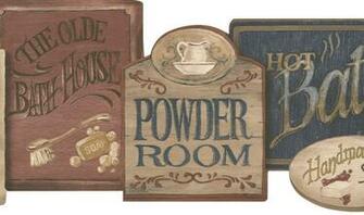 Country Bathroom Wallpaper Borders Grasscloth