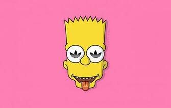 Wallpaper The Simpsons Minimalism Figure Language Face Adidas