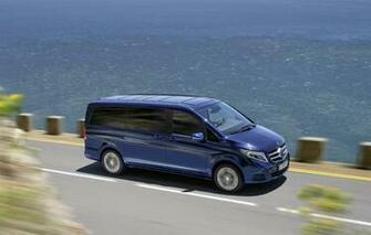 Blue Mercedes Benz V Class Wallpaper HD