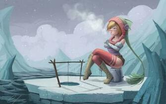 Ice Fishing Google Skins Zing Background