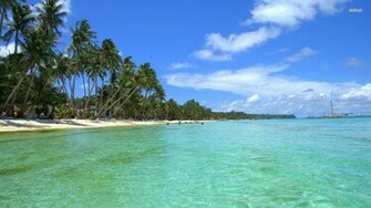 Tropical Beach Background HD Wallpaper