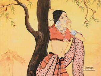 Desktop Wallpaper Indian Lady X Pixels