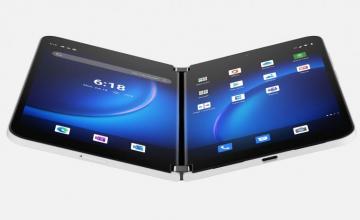 New Microsoft Surface Duo Is An Enhanced Foldable Phone Wallpaper