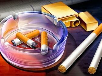 Collected Wallpaper Smoke Graphics Cigarette Lighter Ashtray