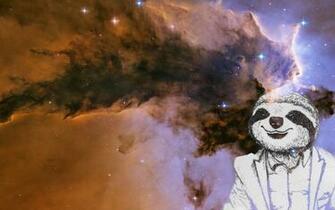 Sloth In Space I Drew A Fancy Suit