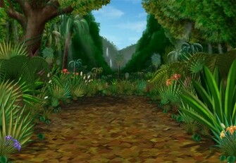 We Start With A Jungle Background