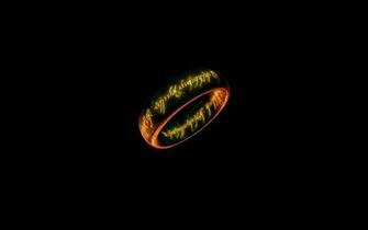 Ring Gold Fonts Black Background Wallpaper Top And
