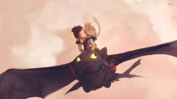Hiccup And Astrid Kissing Train Your Dragon Wallpaper