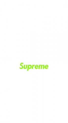 White And Green Supreme Wallpaper
