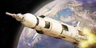 To Boldy Go With The Lego Saturn V Toy Photographers