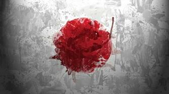Japan Flag Art Wallpaper High Quality