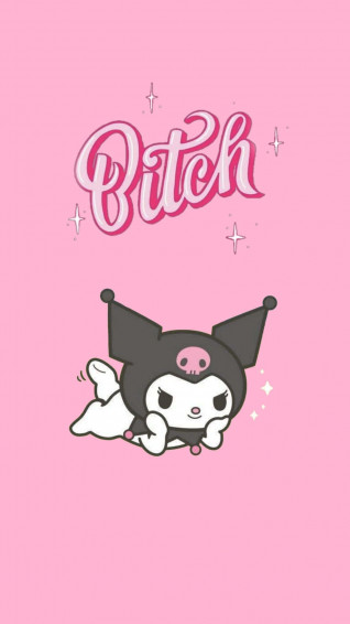 Kuromi iPhone Bitch Wallpaper