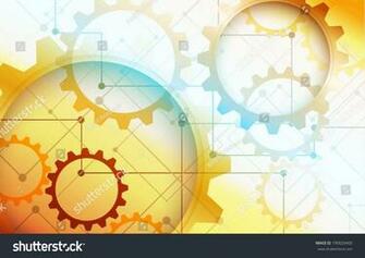 Elegant Golden Gears Abstract Background High Quality