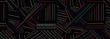 Abstract Colorful Geometric Lines Header Background Vector