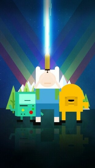 Adventure Time Starwars Wallpaper For iPhone