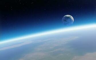 Space Moon Doge Wallpaper
