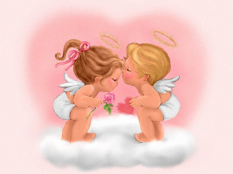 Valentains Cupid Angels Wallpaper Gallery Yopriceville High