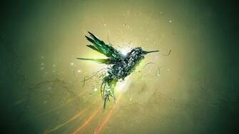Metal Bird Digital Art Wallpaper