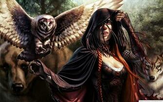 Women Animals Magic The Gathering Long Hair Corset Fantasy Art Owls