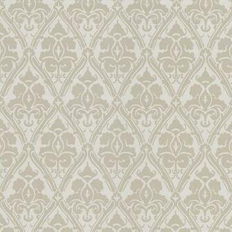 Taupe Damask Liesel Kenneth James Wallpaper